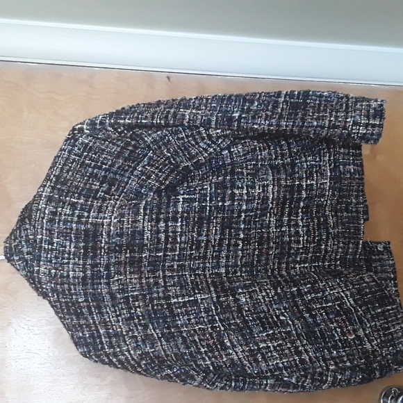 Metallic Plaid Tweed Forever 21 Jacket - Picture 3 of 8